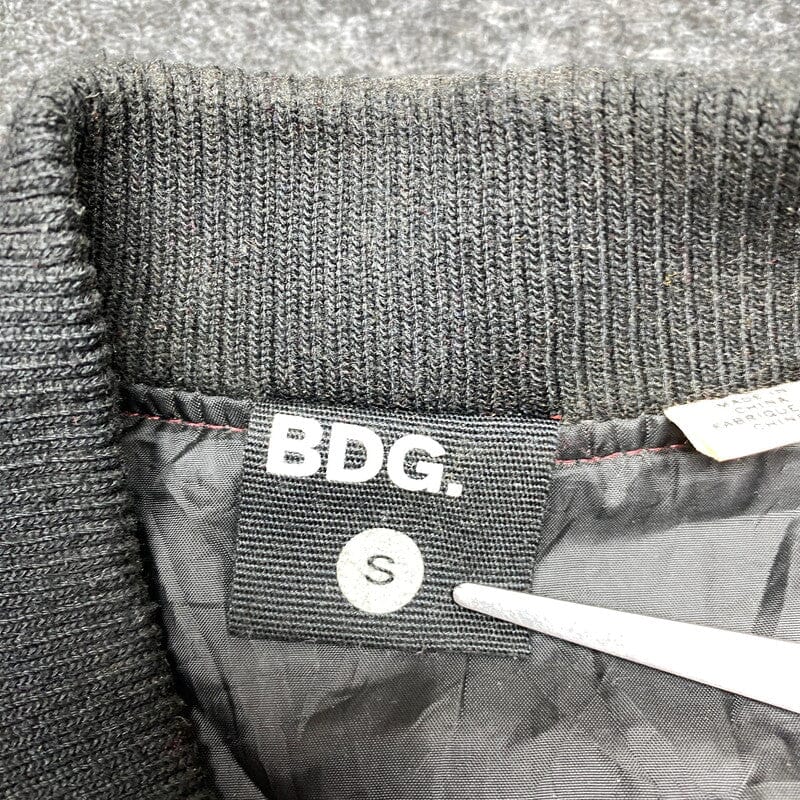 Burgundy BDG Varsity Jacket Small Northern Pole Vintage Wholesale 