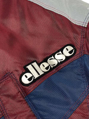 Burgundy Ellesse Bomber Jacket Men's XL Northern Pole Vintage Wholesale 