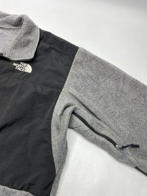 The North Face Men's Grey and Black Fleece Jacket