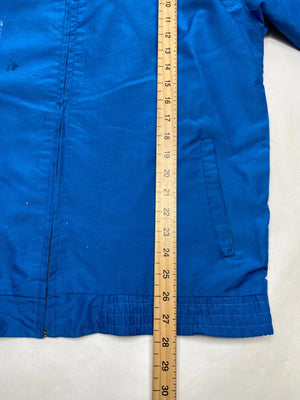 Lacoste Blue & White Full-Zip Windbreaker Jacket (Men’s L)