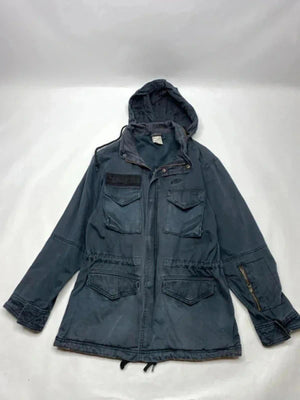 Nike Sportswear Hooded Field Jacket Blue Vintage Style