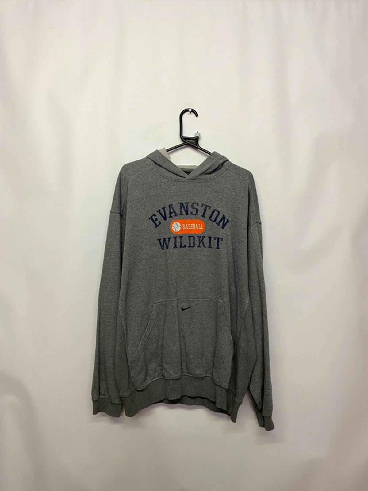 Nike Evanston Wildkit Baseball Grey Hoodie Size L