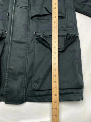 Lacoste Black Hooded Utility Field Jacket – Size 48