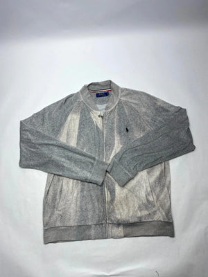 Polo Ralph Lauren Men's Grey Fleece Jacket with Full Zip