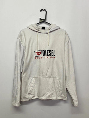 Diesel Denim Division White Hoodie – Size L