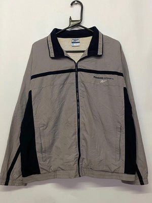 Vintage Reebok International Grey/Black Full-Zip Track Jacket