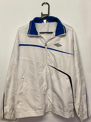 Umbro Vintage White & Blue Full-Zip Track Jacket (Men’s L)