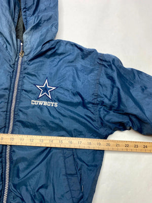 Dallas Cowboys NFL Hooded Puffer Jacket (Youth Size / Approx. 24” Chest)
