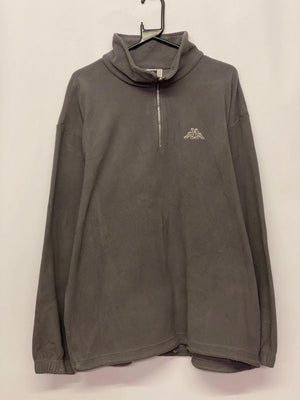Vintage Kappa Grey 1/4 Zip Fleece Pullover