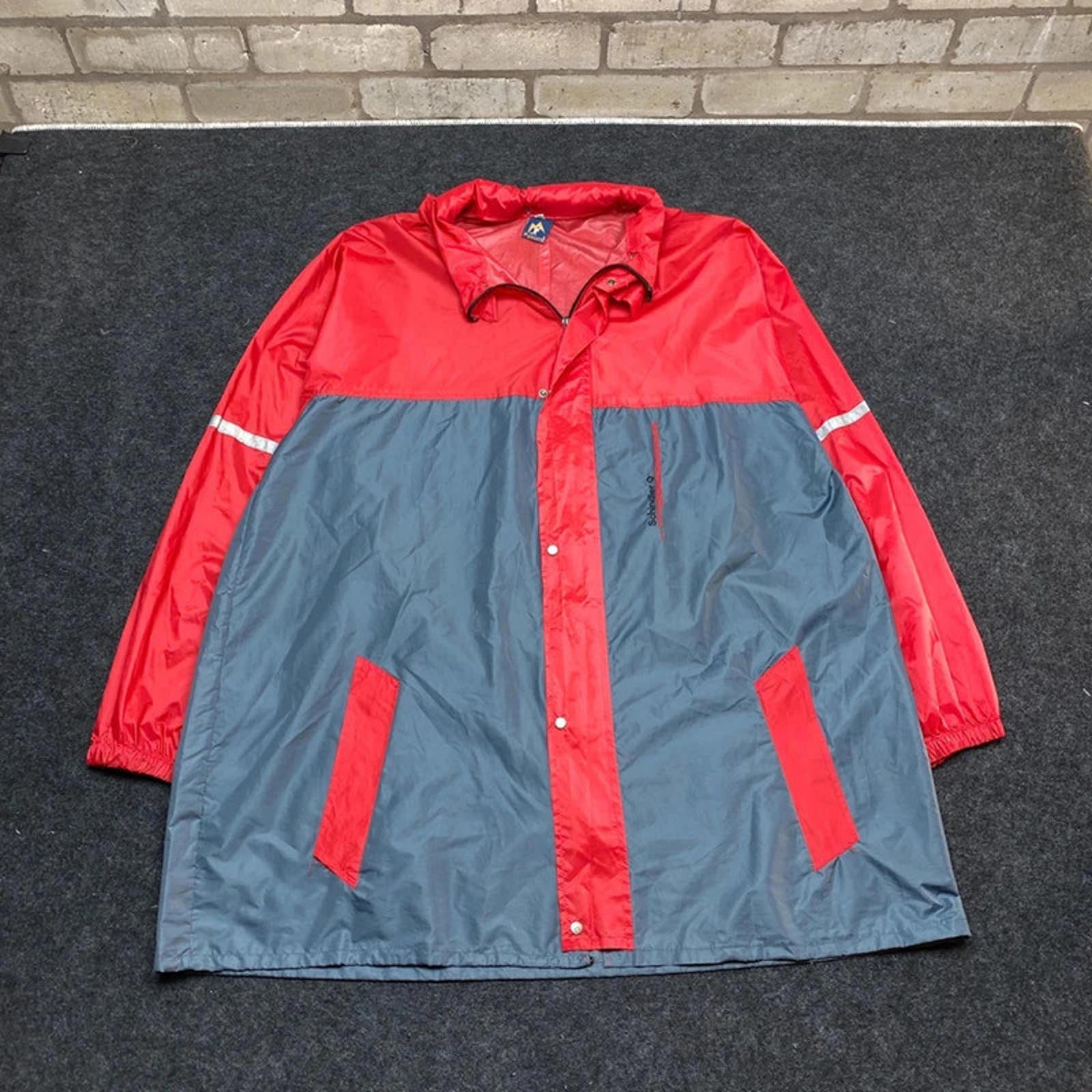 Red-Grey Mohorte Raincoat Men's XXL
