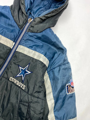 Dallas Cowboys NFL Hooded Puffer Jacket (Youth Size / Approx. 24” Chest)