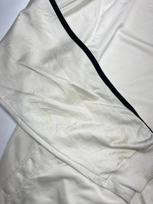 Adidas White Full-Zip Hoodie with Black 3-Stripes – Men’s XL