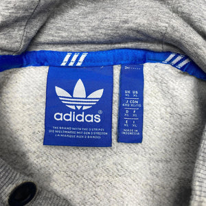 Grey Adidas Embroidery Hoodie Men's XL