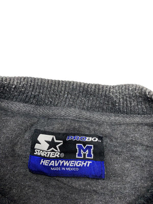 Vintage Grey Starter Chest Logo Sweatshirt Men's Medium