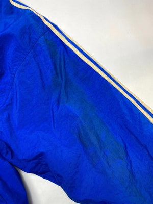 Adidas Blue Hooded Windbreaker Jacket