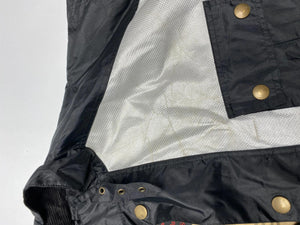 Belstaff Two-Tone Black & Silver Quilted Biker Jacket