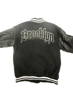 Black Chapter Badge Varsity Jacket Men's Small