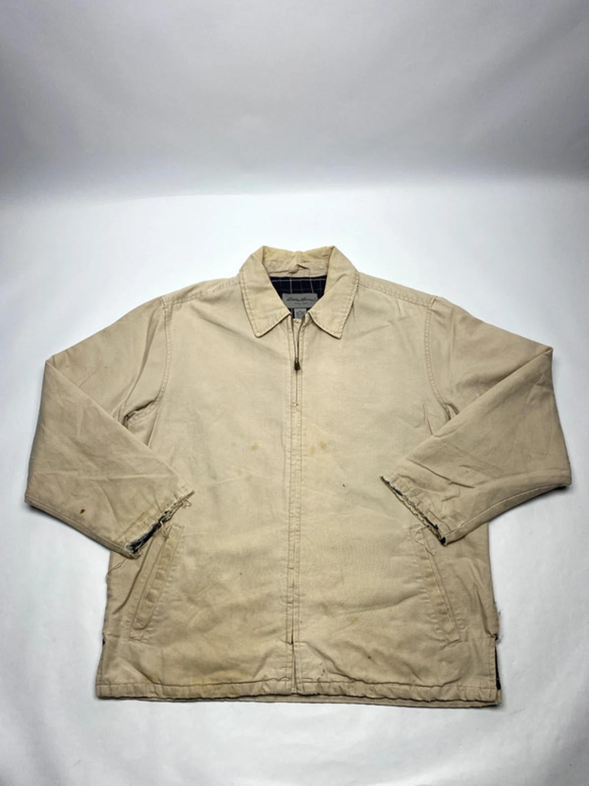Vintage Eddie Bauer Zip-Up Jacket – Beige