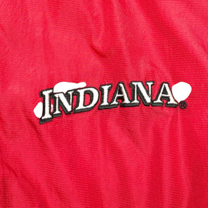 Black and Red Logo Athletics Windbreaker Men's Large