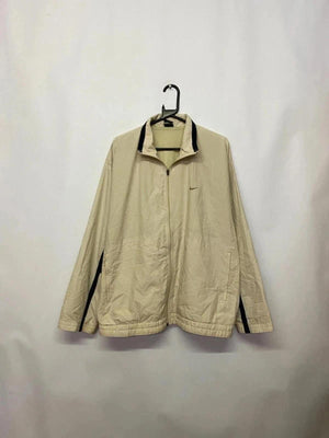 Nike Men's Beige and Navy Windbreaker Jacket