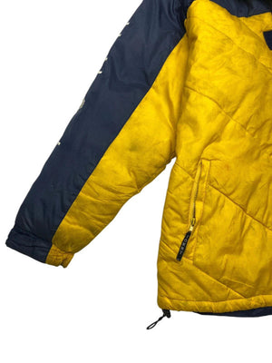 Yellow and Navy Tommy Hilfiger Jacket Men's Large