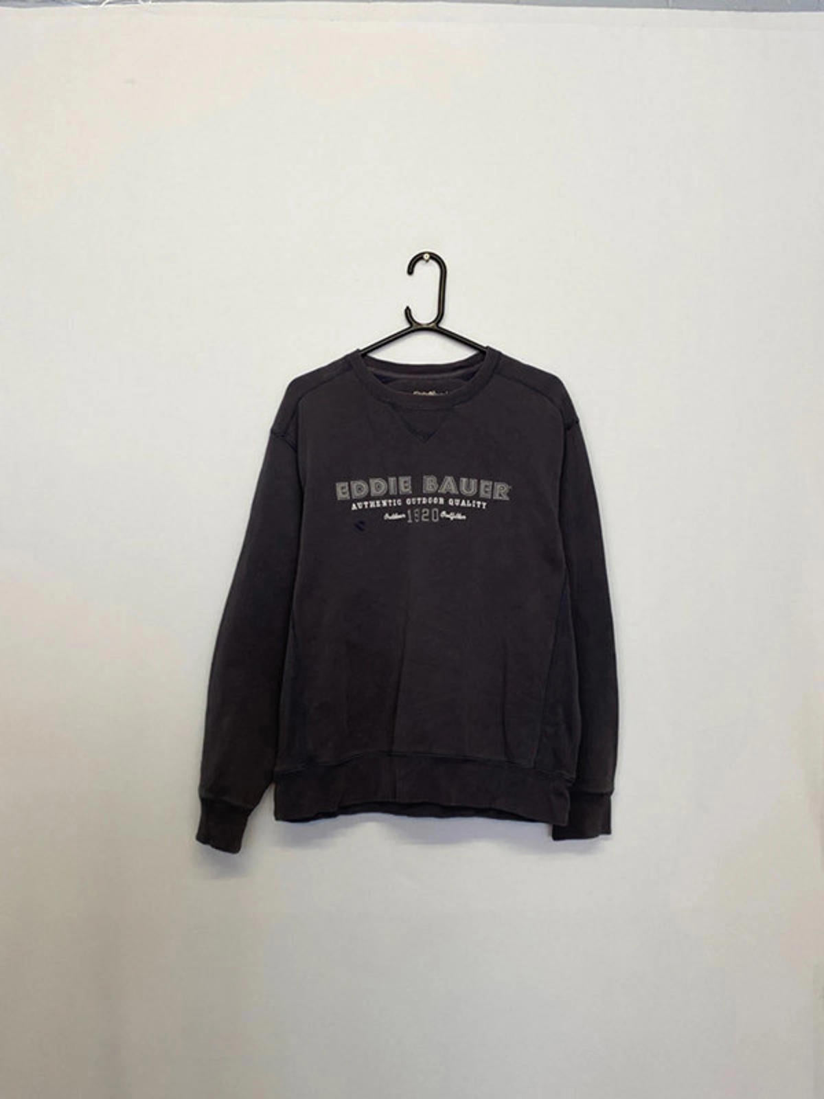 Eddie Bauer Logo Sweatshirt – Faded Black – Size M