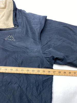 Kappa Navy Full-Zip Jacket with Beige Fleece Lining (Men’s L)