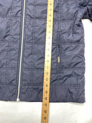 Adidas Men's Navy Puffer Jacket with Full Zip