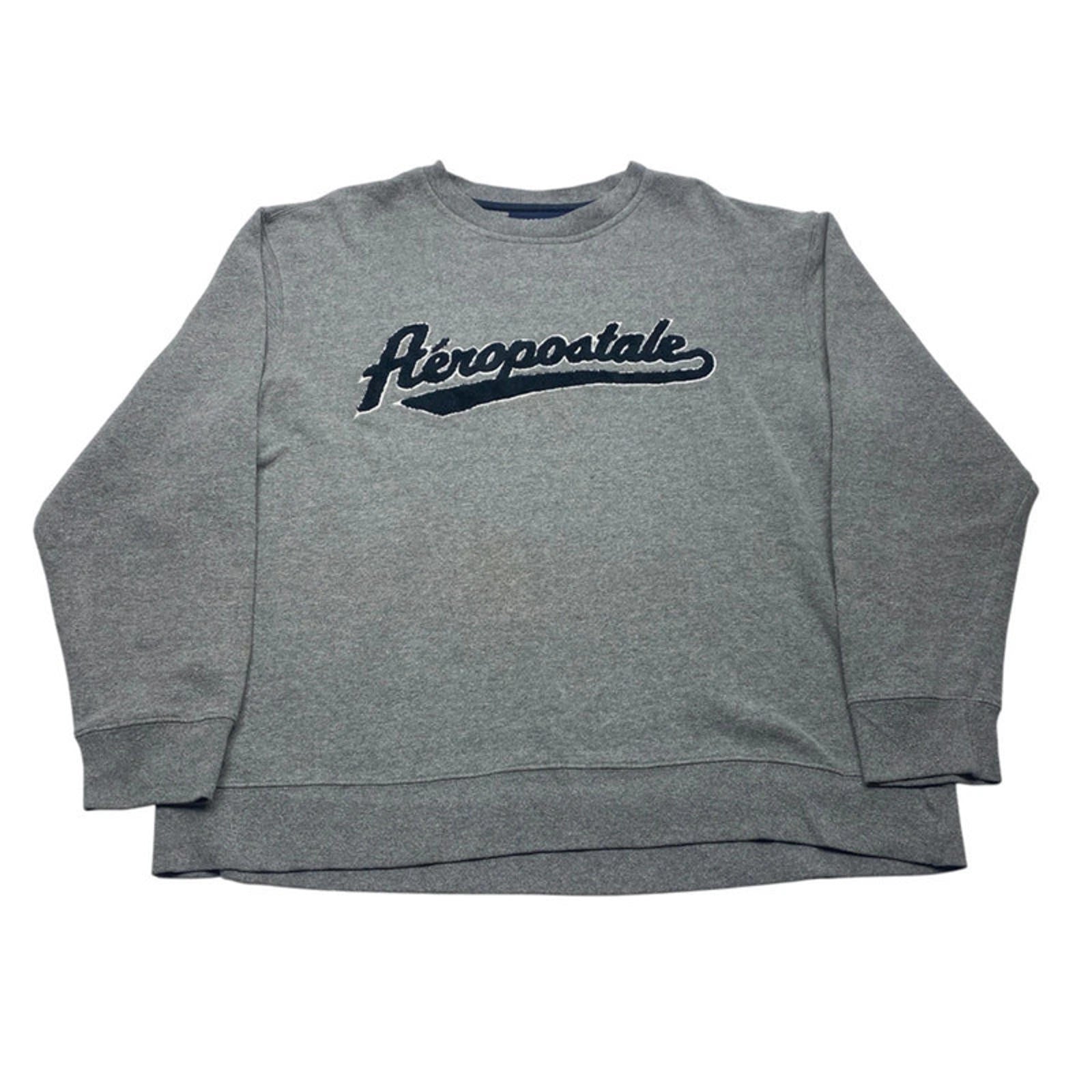 Grey Aeropostale Sweatshirt Men's Large