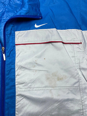 Vintage Nike USA-Made Windbreaker Jacket – Blue/Grey – Rare