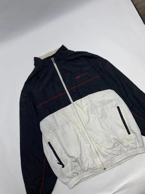 Reebok Vintage Black & White Windbreaker Jacket (Men’s 2XL / 54)