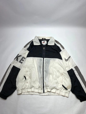 Nike Vintage Black & White Full-Zip Track Jacket (Men’s XL)