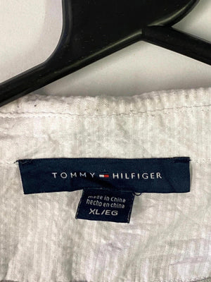 Tommy Hilfiger Grey & White Layered Long Sleeve Top