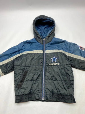 Dallas Cowboys NFL Hooded Puffer Jacket (Youth Size / Approx. 24” Chest)