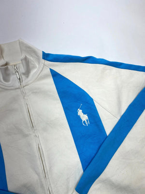 Polo Ralph Lauren White & Blue Full-Zip Track Jacket
