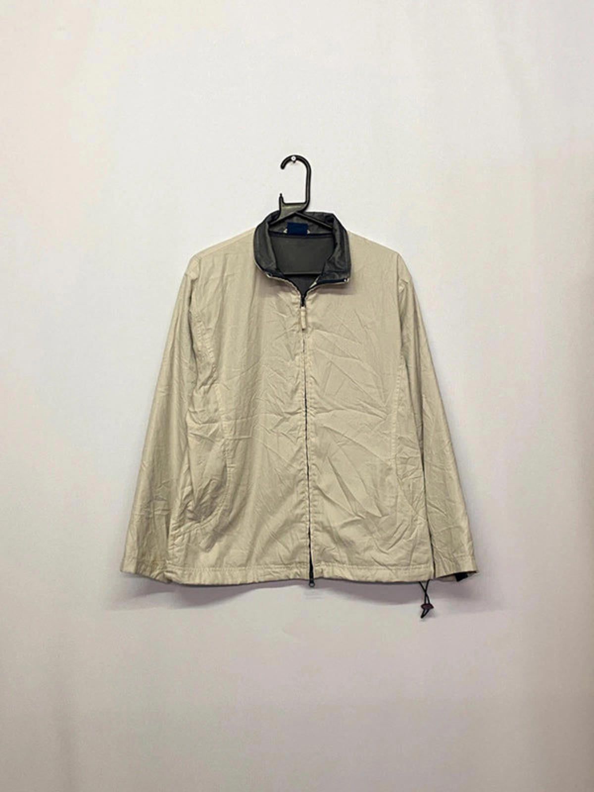 Vintage Champion Beige Lightweight Windbreaker Jacket – Size L