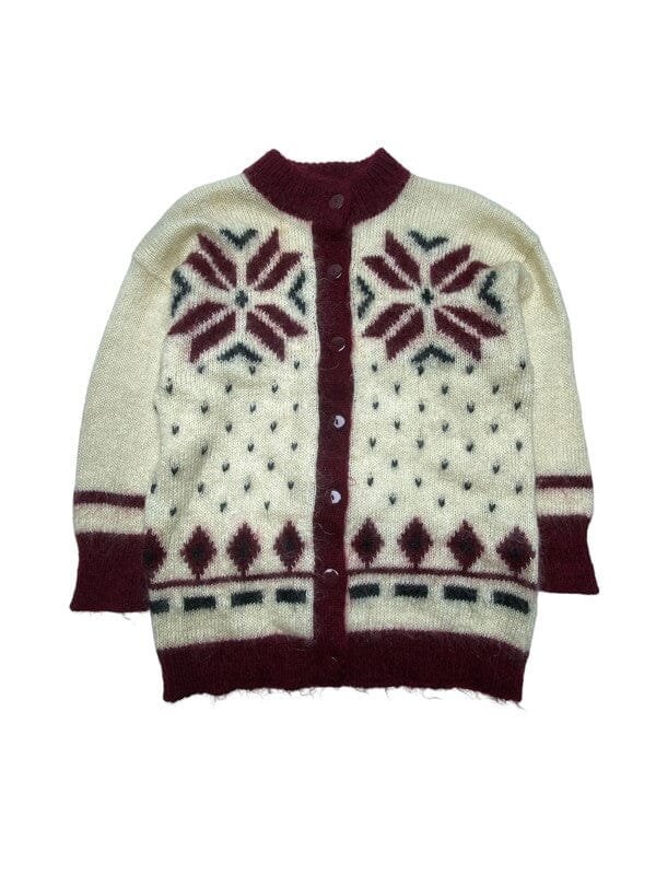 Cream Canda Knitwear Cardigan Women's Medium Northern Pole Vintage Wholesale 