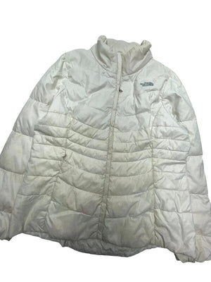 Cream the north face puffer jacket women's xl Northern Pole Vintage Wholesale 
