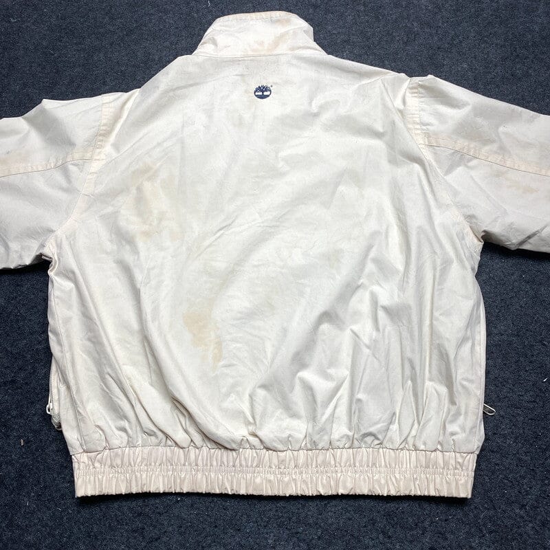 Cream Timberland Windbreaker Men's Small Northern Pole Vintage Wholesale 
