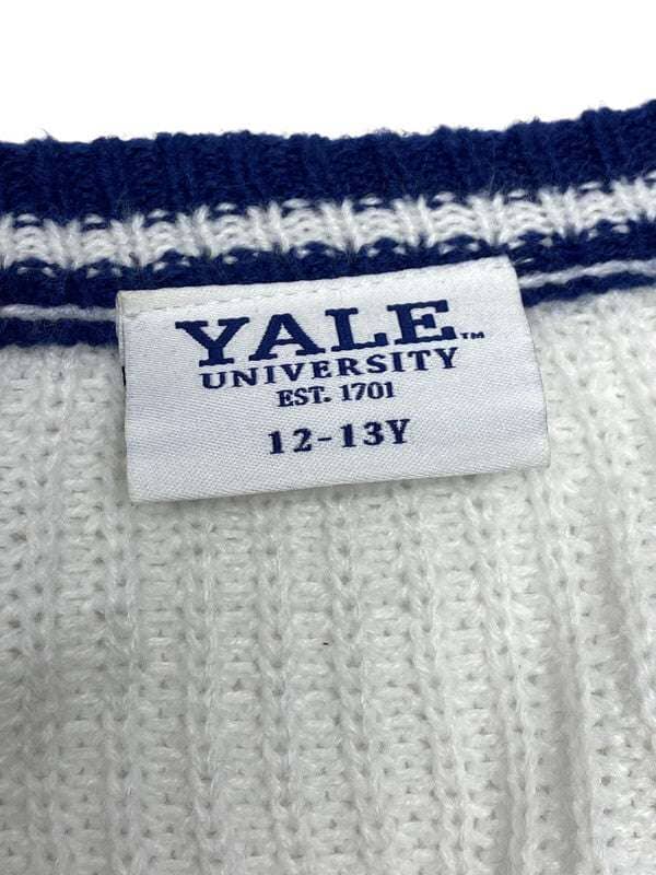 Cream Yale Uni Cardigan Northern Pole Vintage Wholesale 