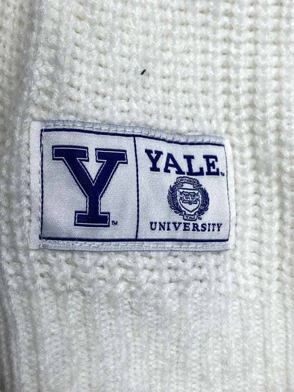 Cream Yale Uni Cardigan Northern Pole Vintage Wholesale 