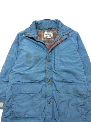 Blue Woolrich Long Coat Women's Large