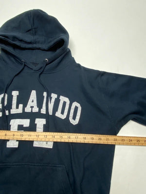 Orlando FL Hoodie Navy Blue Pullover Sweatshirt Size L