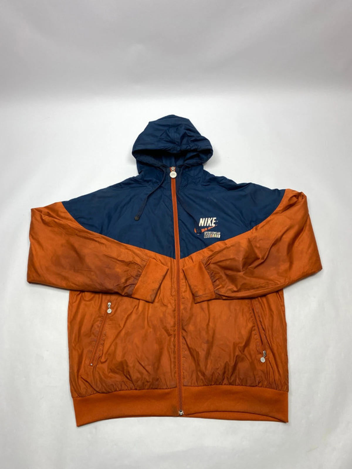 Nike Sportswear Blue & Orange Windbreaker Jacket