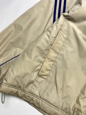 Adidas Vintage Beige 3-Stripes Windbreaker Jacket