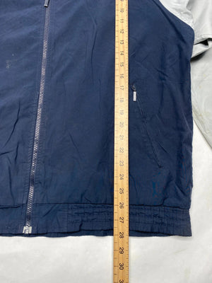 Adidas vintage navy & grey full-zip track jacket – Men’s XL