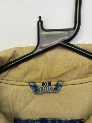 Vintage Denim & Canvas Bomber Jacket – 90s Style