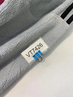 Adidas Grey & Burgundy Full-Zip Track Jacket – Size L