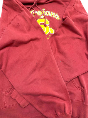 Vintage 90s Burgundy Nike Team Hoodie Men's XL