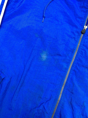 Adidas Blue Hooded Windbreaker Jacket